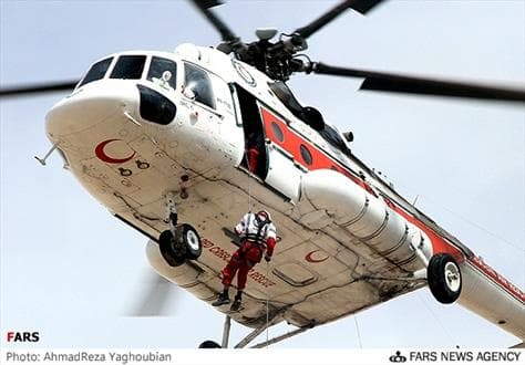 تکمیل ظرفیت امداد هوایی هلال احمر با ۲۰ فروند بالگرد