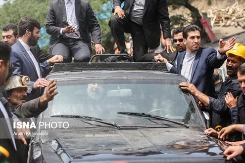 بازدید رییس جمهور از معدن یورت استان گلستان + تصاویر