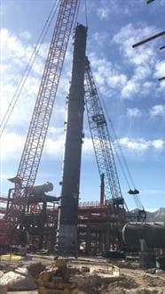 بزرگترین تجهیز واحد SRU با موفقیت نصب شد