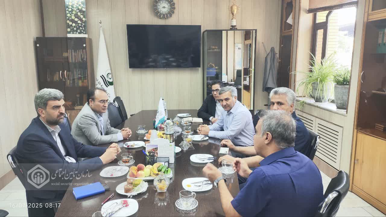 بازدید سرپرست اداره کل تأمین اجتماعی اصفهان از شرکت نصر سپهر