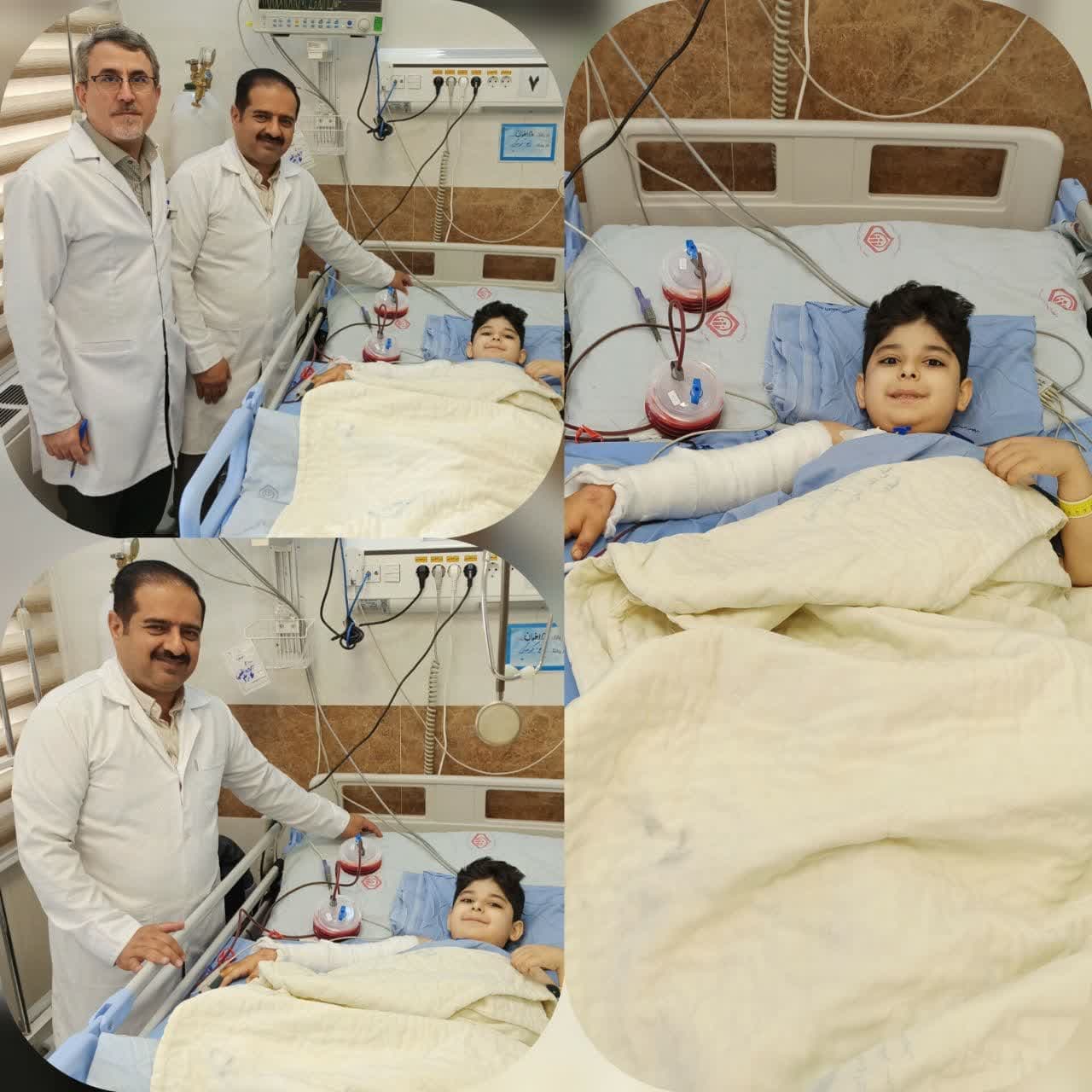 نجات دست پسربچه ۷ ساله در بیمارستان تامین اجتماعی دکتر شریعتی اصفهان