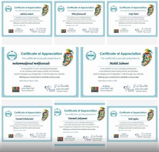 درخشش توانخواهان اهری در جشنواره بین‌المللی نقاشی ناشنوایان کانادا