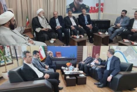 دیدار مدیرکل تامین اجتماعی خوزستان با امام جمعه و فرماندار ویژه آبادان