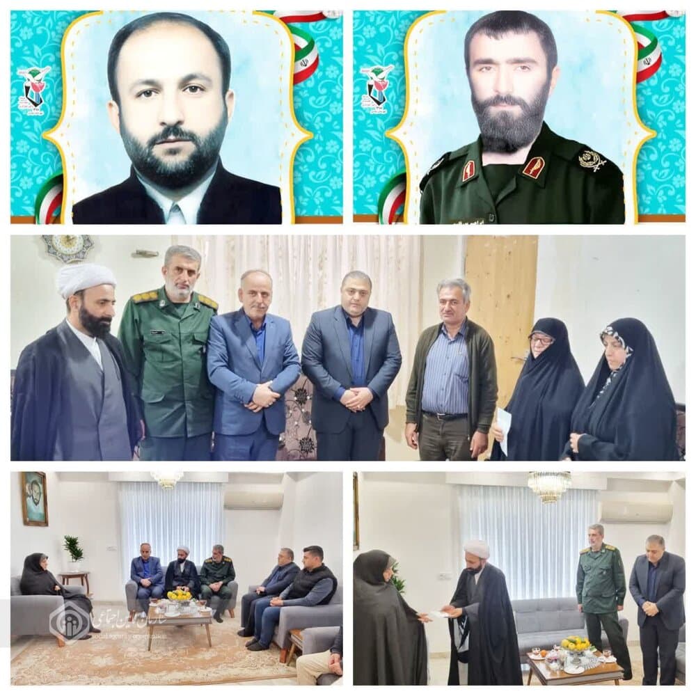 دیدار روسای تامین اجتماعی شعب رودسر با خانواده های شهدا