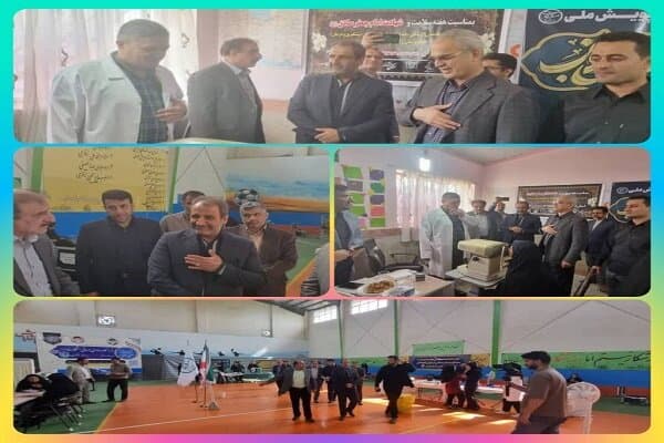 بازدید مدیر درمان تأمین اجتماعی مازندران از ایستگاه جهادی سنجش سلامت گلوگاه