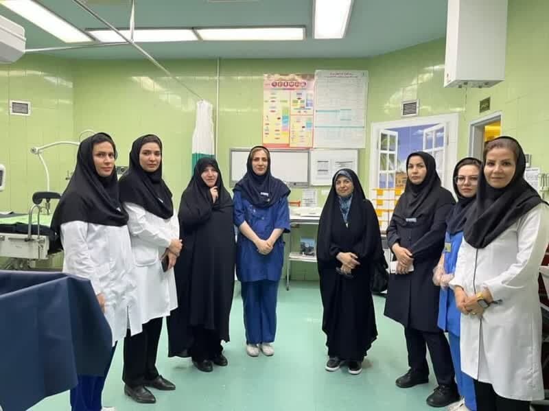 بازدید مدیرکل امور زنان استانداری زنجان از بیمارستان تامین اجتماعی امام حسین (ع)