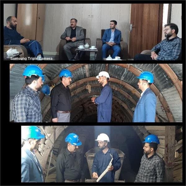 بازدید مدیرکل تعاون کار و رفاه اجتماعی چهارمحال و بختیاری از معدن شهید نیلچیان