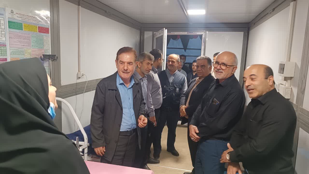 بازدید مدیران تأمین اجتماعی خوزستان از موکب درمانی شهدای چذابه