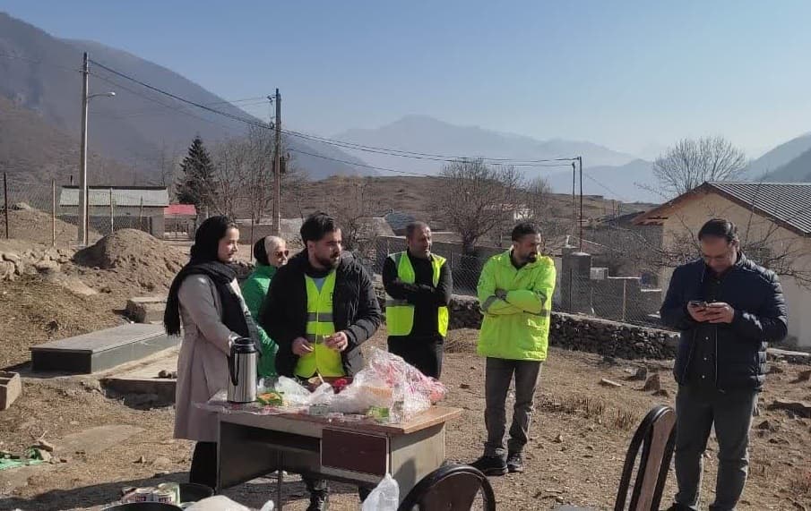 حضور تیم سلامت تأمین‌اجتماعی مازندران در منطقه بحران‌زده الیت