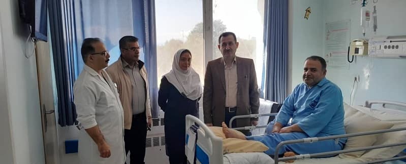 بازدید مدیر درمان تامین‌اجتماعی گیلان از بیمارستان حضرت رسول اکرم (ص) رشت