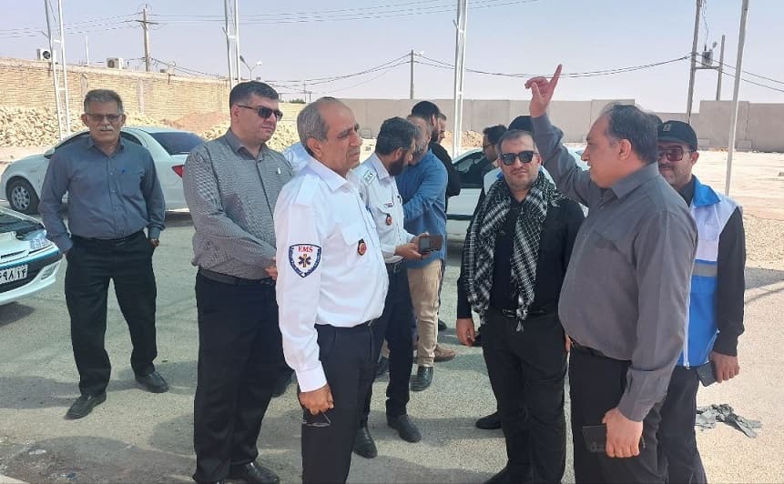 استقرار موکب درمانی تأمین اجتماعی خوزستان در مرز چذابه