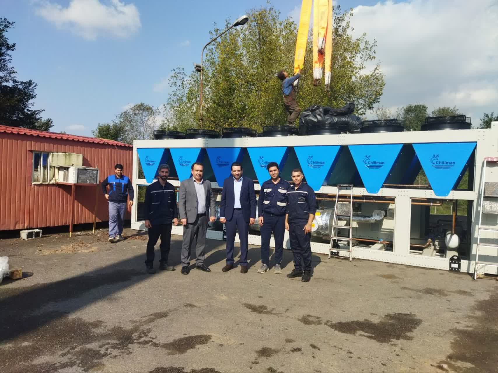 نصب سیستم سرمایشی بیمارستان تامیناجتماعی رشت با اعتبار ۷۵ میلیارد تومانی